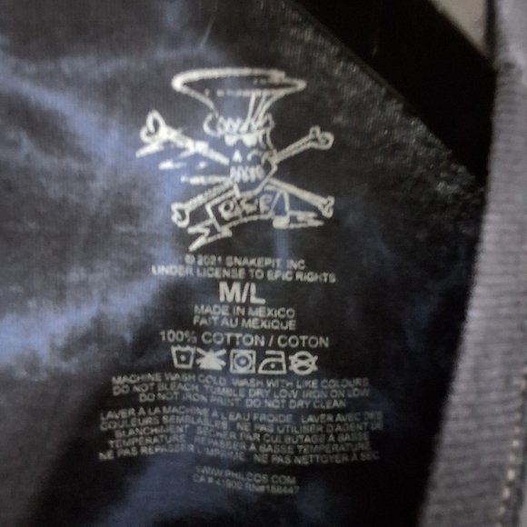 Slash Guns N Roses Men's Short Sleeve Tie Dye Graphic Band Tee, Size M/L, NEW - Picture 3 of 3